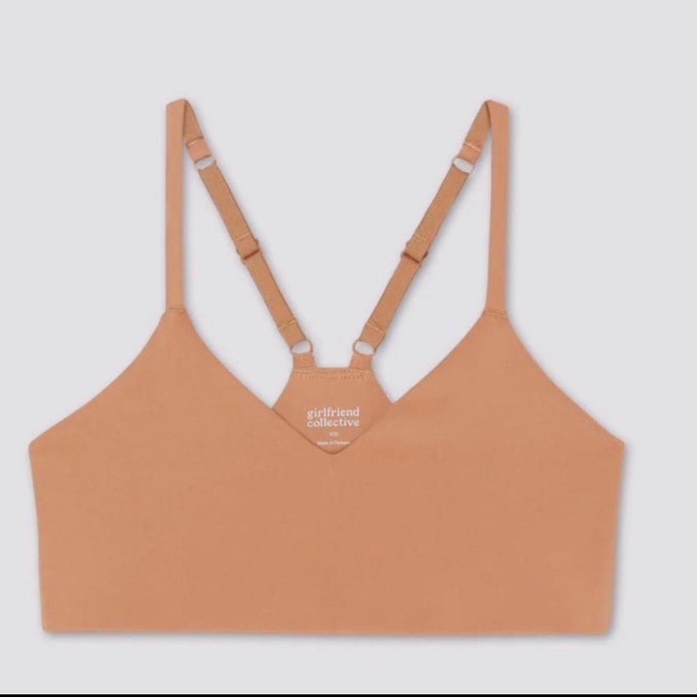 Girlfriend Collective TOAST V Neck Bralette